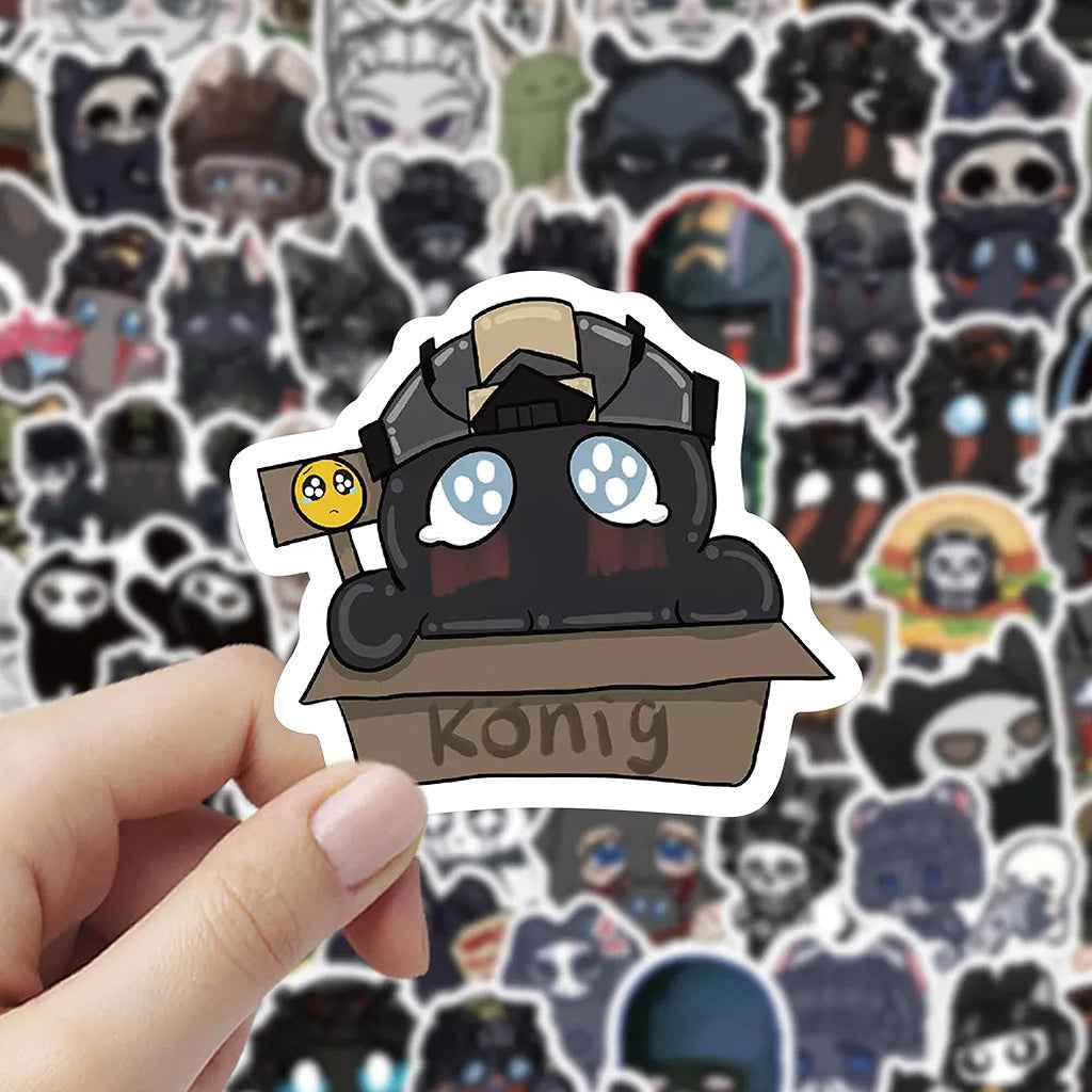100PCS Cute Chibi Call of Duty Stickers - Gaming Cartoon Decals for Phone Case, Journal & DIY Decor