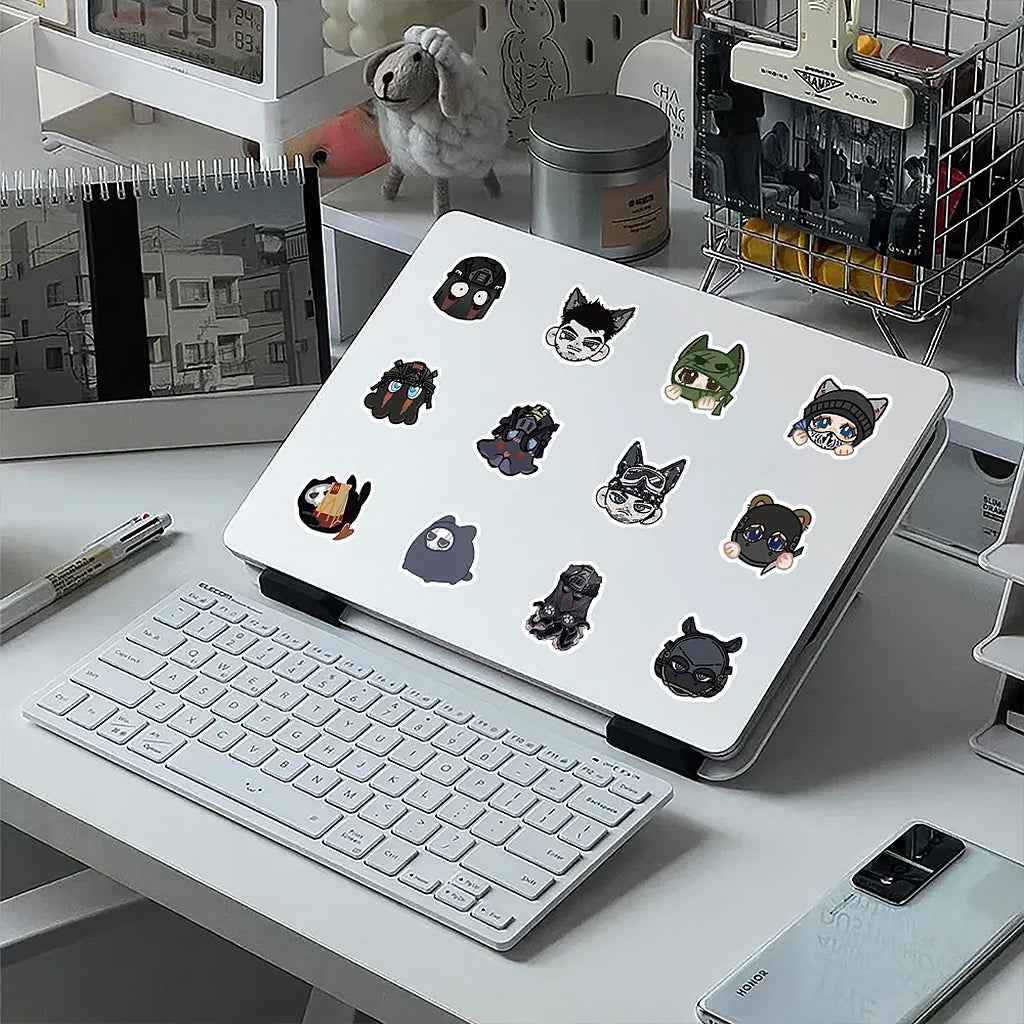 100PCS Cute Chibi Call of Duty Stickers - Gaming Cartoon Decals for Phone Case, Journal & DIY Decor