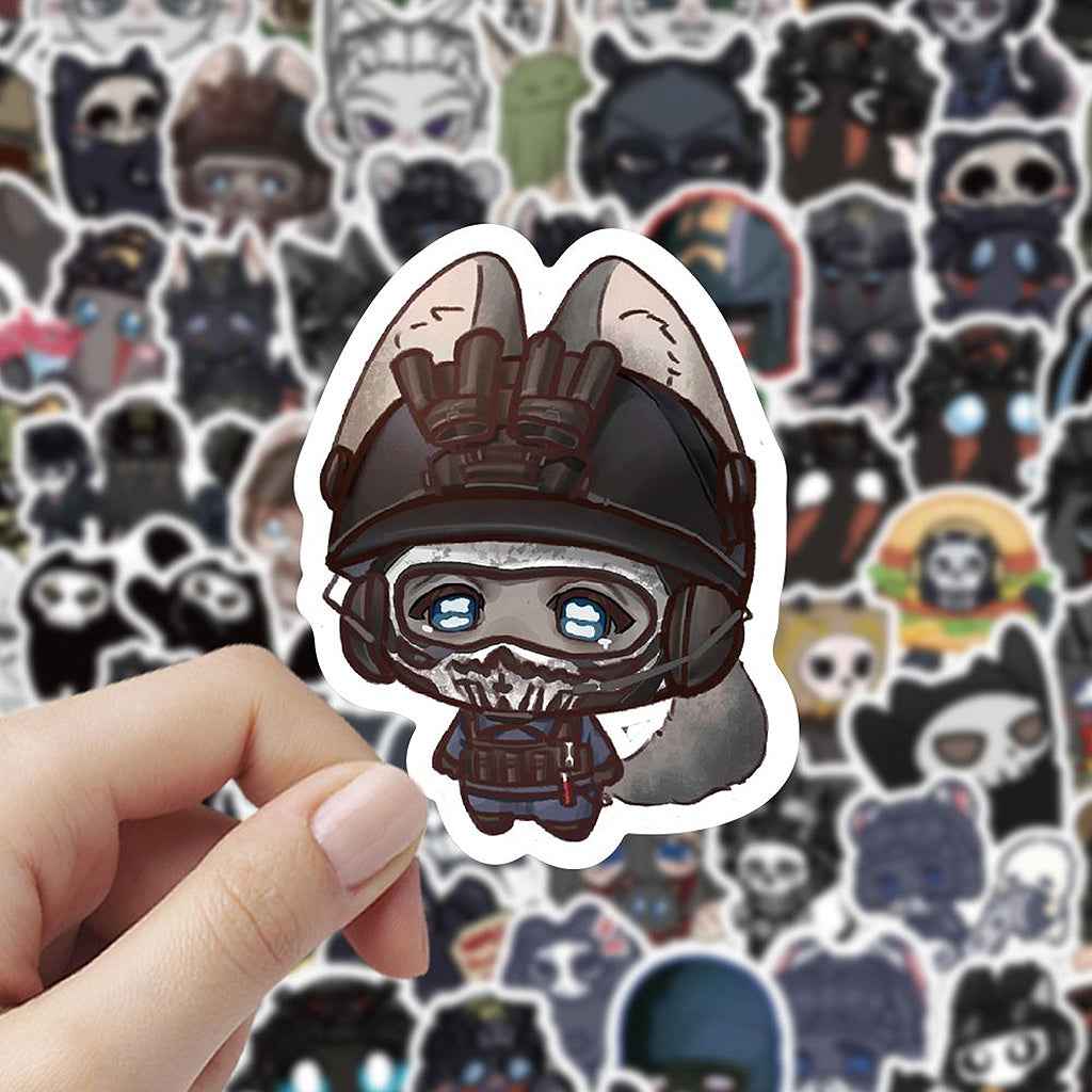 100PCS Cute Chibi Call of Duty Stickers - Gaming Cartoon Decals for Phone Case, Journal & DIY Decor
