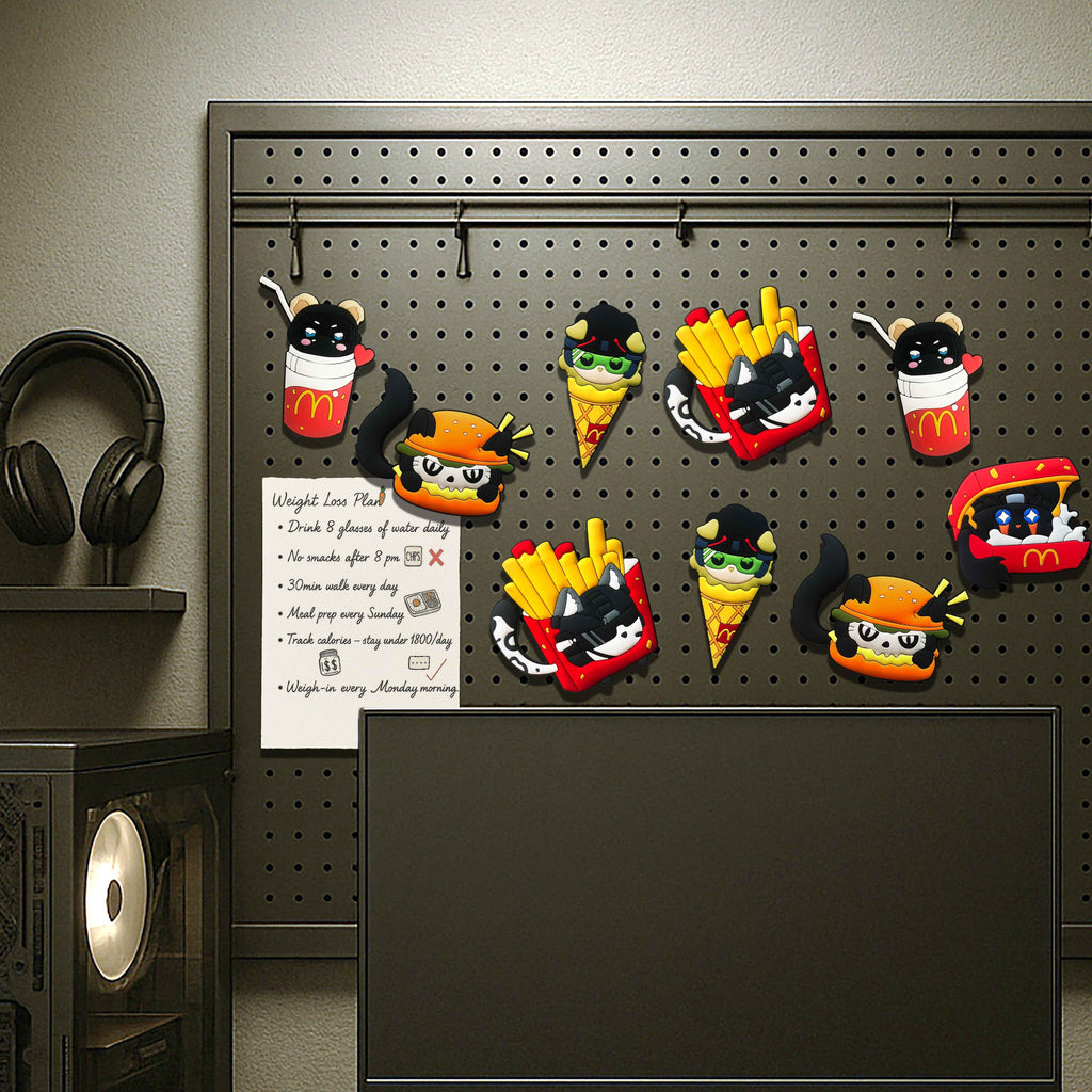 Cute Soldier Fridge Magnets Inspired by Call of Duty Featuring Fun Food Designs for Kitchen Decor & Notes with Magnets Unique Food Themed Set for Home Decoration